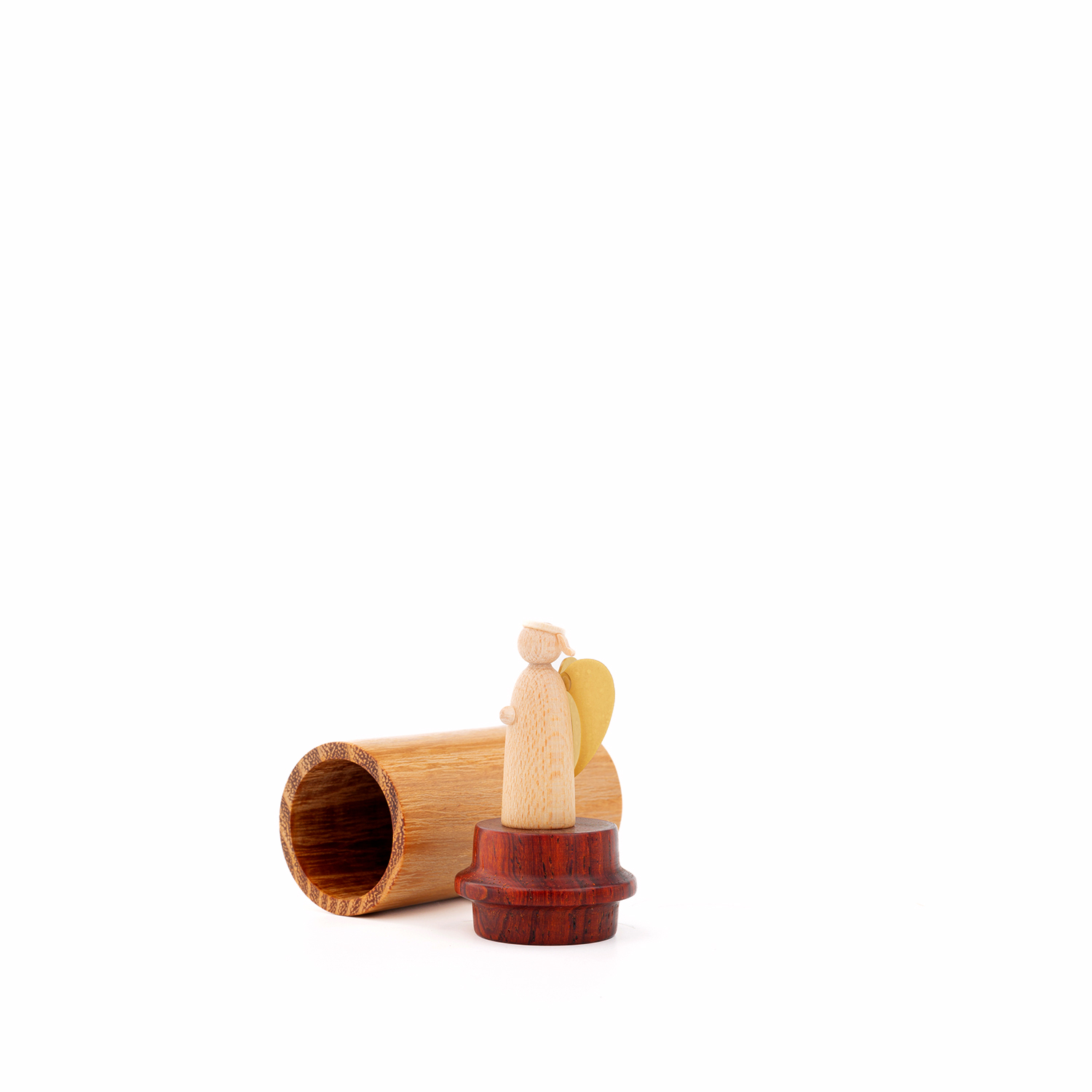 Engel für unterwegs - Edelholz | Akazie - Cocobolo