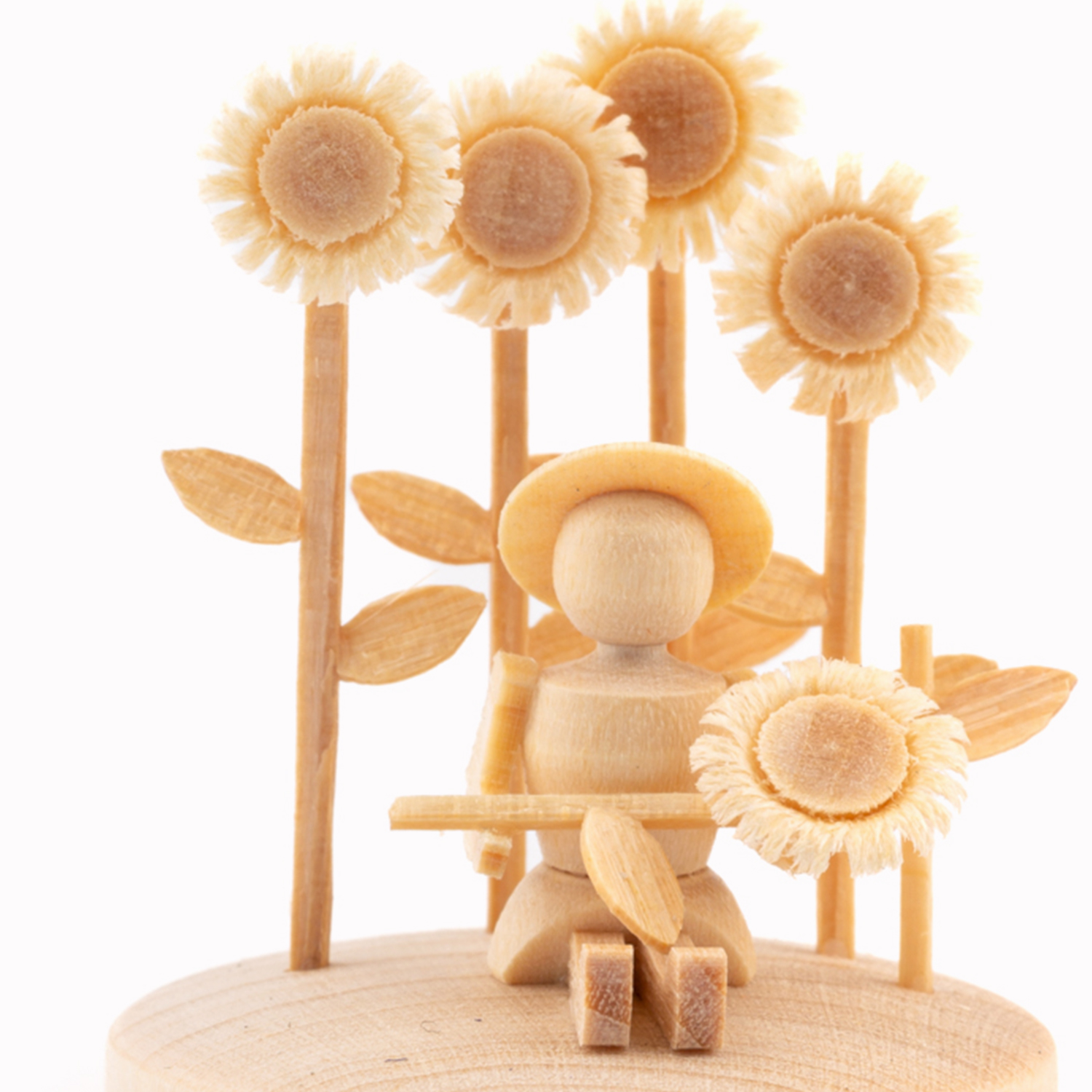 Mädchen mit Sonnenblumen